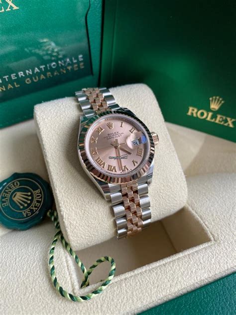 rose gold ladies rolex bracelet